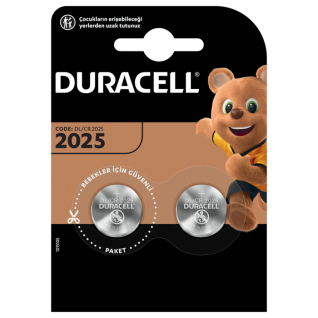 DURACELL CR2025 LITHIUM 3V PİL 2Lİ