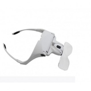Nikula-5 Lens 1.0x-3.5x, 2led Işıklı  Ile Ayarlanabilir Gözlük Büyüteç9892B2