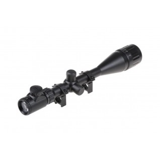 Yüksek Kaliteli 6-24x50 Aoeg Tüfek Dürbünü çift Işık Kırmızı Yeşil Kaynaklı Zoomlu (b)