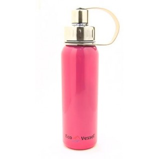 Eco Vessel Paslanmaz Çelik Vidalı Başlık Termos 0.75 Litre-PEMBE