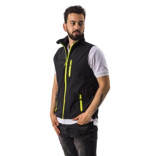 FreeCamp Vest Erkek Softshell Yelek-SİYAH