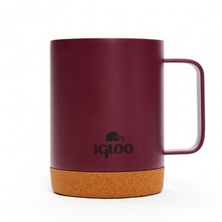 Igloo Cork Mug 350ml-BORDO