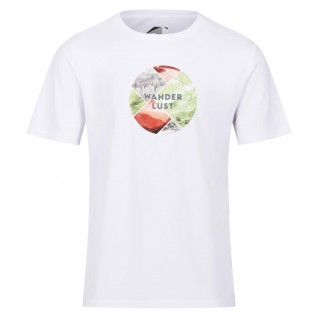 Regatta Fingal Slogan II Erkek T-Shirt-BEYAZ